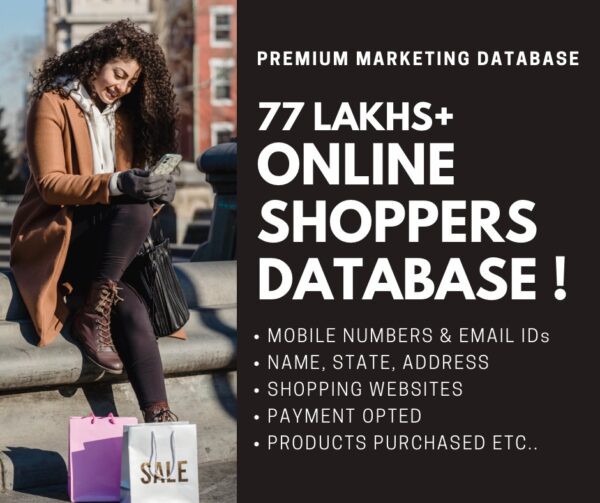 77 Lakhs Online Shoppers Database With Premium Bonuses!
