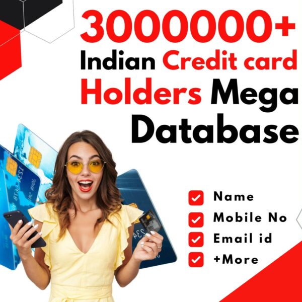 3000000+ Indian Credit Card Holders Database
