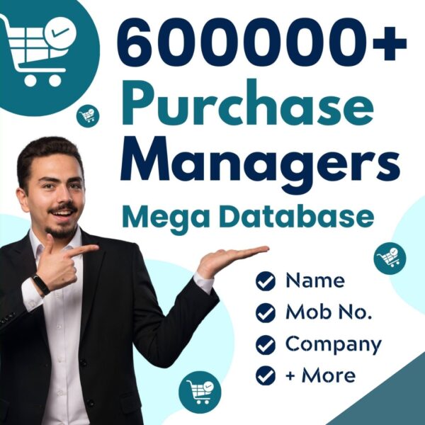 600000+ Purchase Managers Database