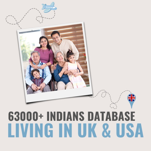 63000+ Indians Database Living In UK & USA