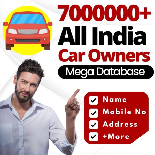 7000000+ All India Car Owners Database