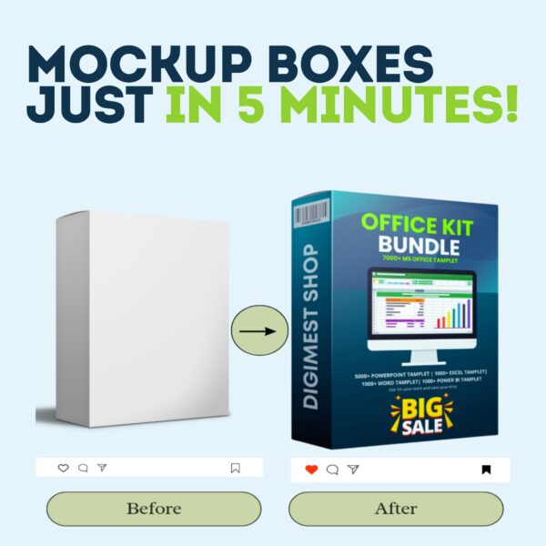 Create 3D Mockup Boxes With Video Guide!