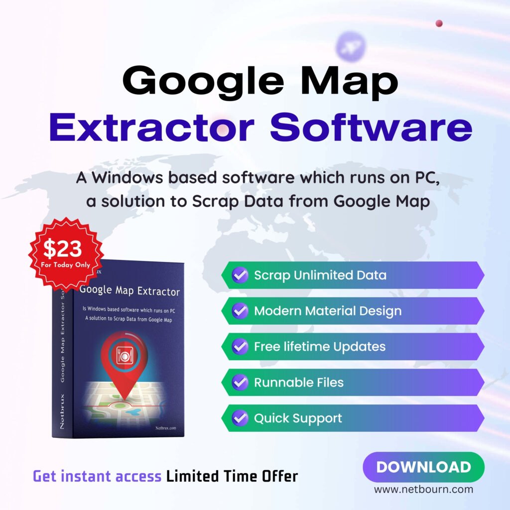 Google Maps Data Extractor Reseller Pack - Netbourn