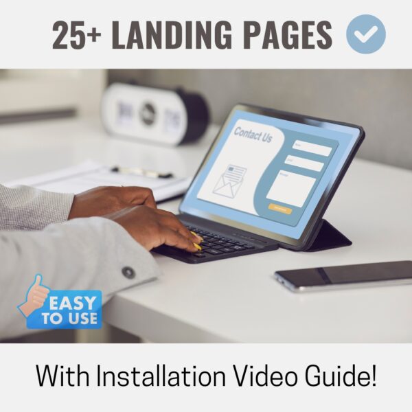 25+ Premium Landing Pages With Installation Guide!